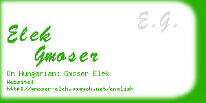 elek gmoser business card